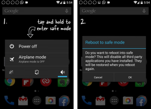 Android phone safe mode