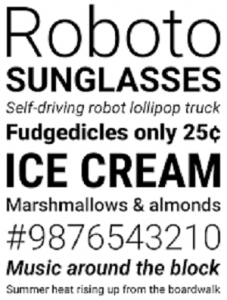 Google roboto font