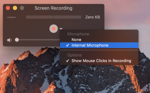 screen record macbook air with sound