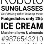 Google roboto font