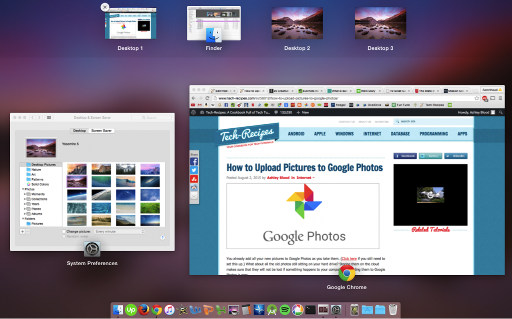 how do i use multiple desktops on mac