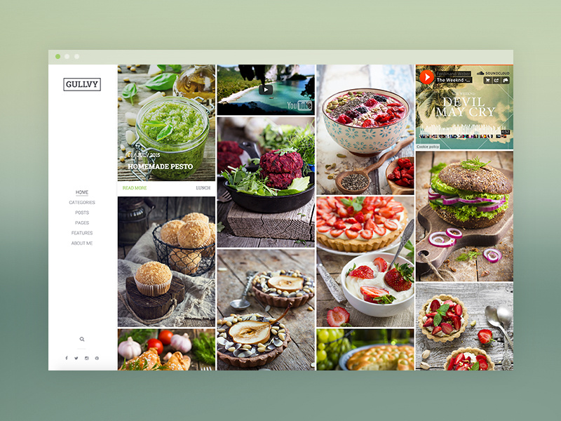 Gullvy Best WordPress Themes For Food Bloggers