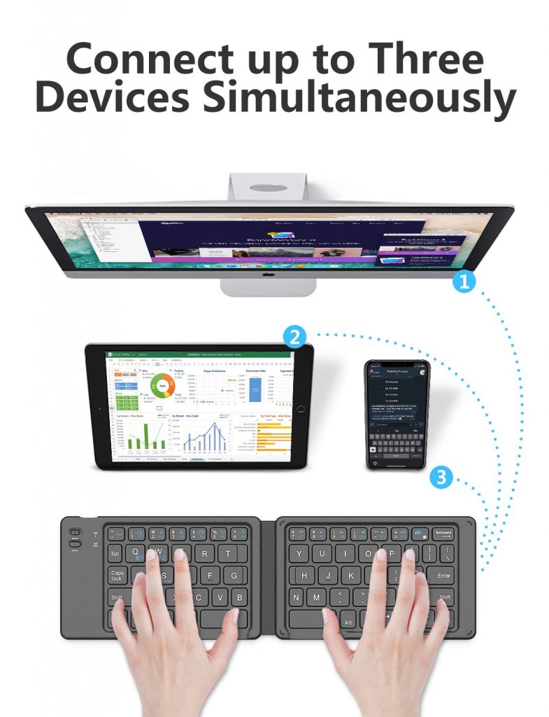 Multi device Bluetooth keyboard