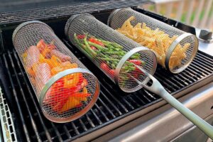 Joyhnny Rolling Grill Basket - Is An Essential Tool For Anyone Who Loves Grilling